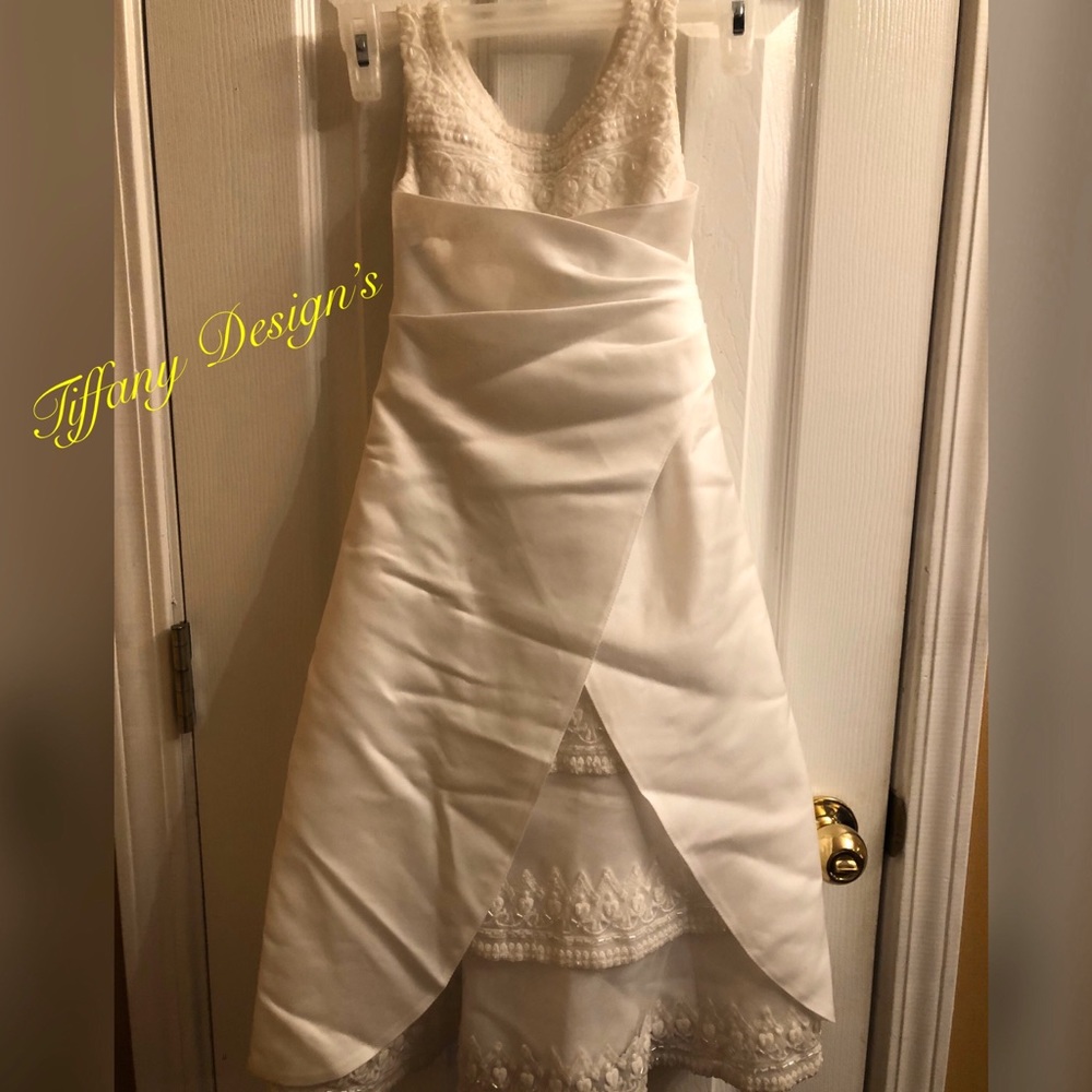 Girl white formal dress, Sz 2